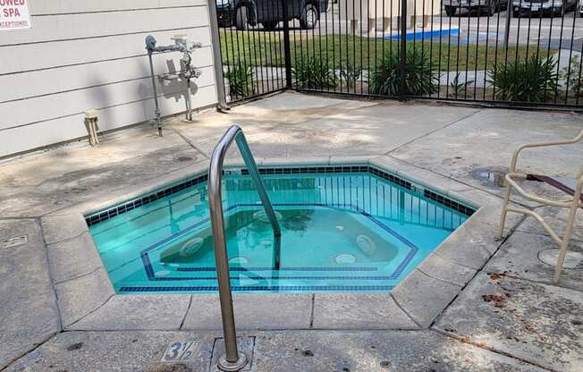 Spa in the pool area at Dove Ridge Apartments.