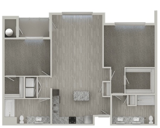 2 beds, 2 baths, 1,258 sqft, $2,585