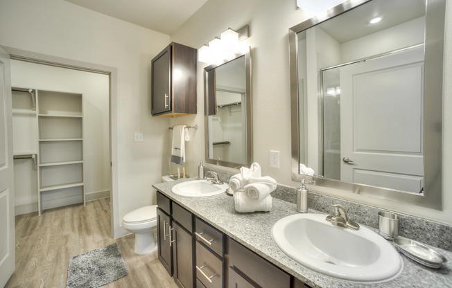 Oversized walk in closet space