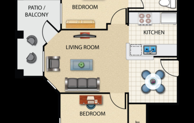 2 beds, 1 bath, 805 sqft, $2,095