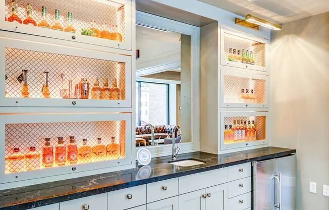 Kitchen cabinets and appliances at The Glover House, Washington