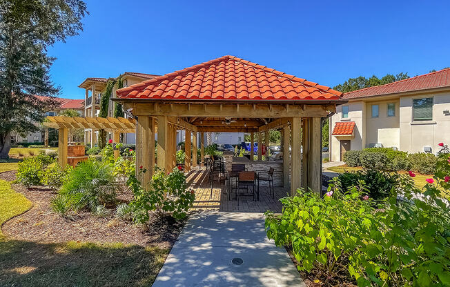 Outdoor kitchen pavilion   at Two Addison Place Apartments , Pooler, Georgia