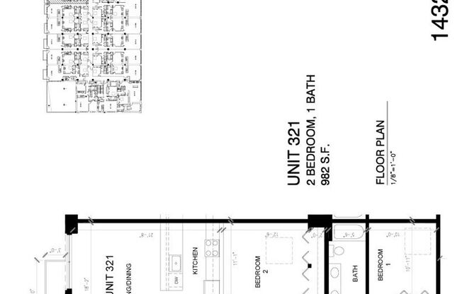 2 beds, 1 bath, 1,150 sqft, $2,595, Unit 1432-321