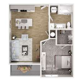1 bed, 1 bath, 637 sqft, $1,777