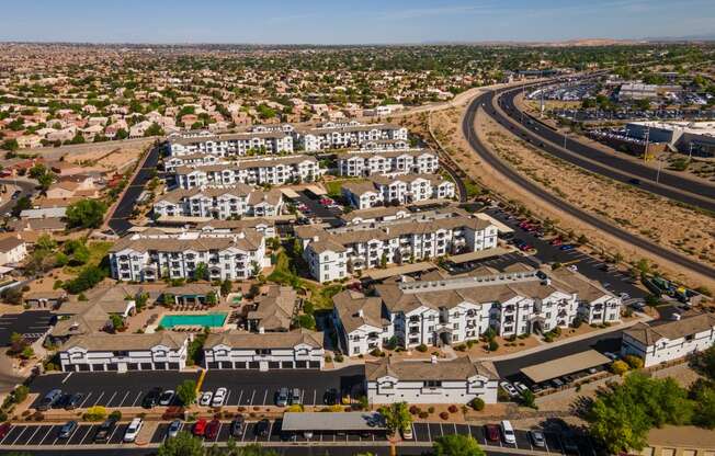 Drone View at SkyStone Apartments, New Mexico