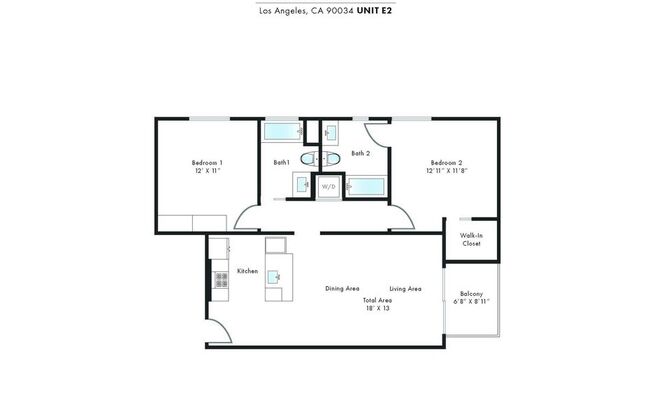 2 beds, 2 baths, 1,058 sqft, $5,495, Unit 621