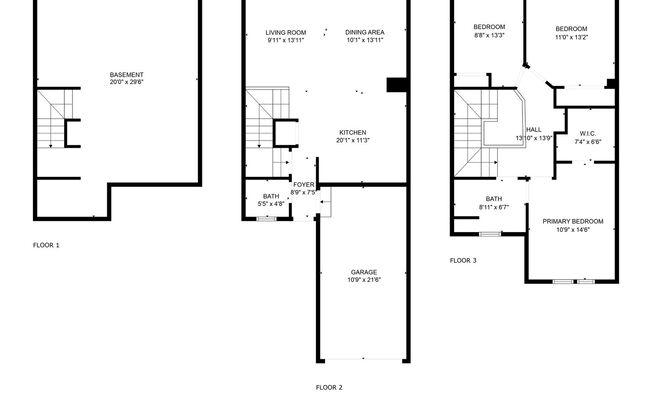 3 beds, 1.5 baths, 1,100 sqft, $1,999, Unit 3951 - 39