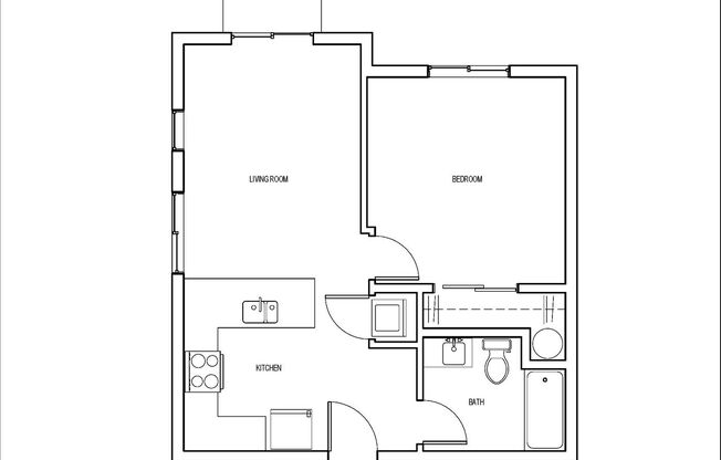 1 bed, 1 bath, 600 sqft, $1,395, Unit 104