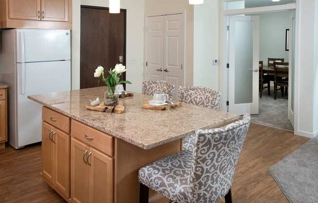 Classic Dining Area at The Legends of Columbia Heights 55+ Living, Columbia Heights, MN