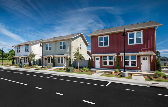 street view of two homes