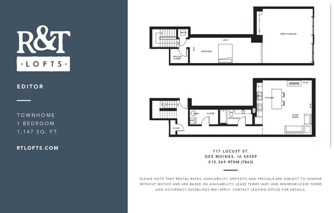 1 bed, 1 bath, 1,147 sqft, $1,475