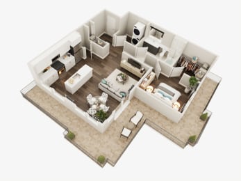 1 bed, 1 bath, 773 sqft, $3,695