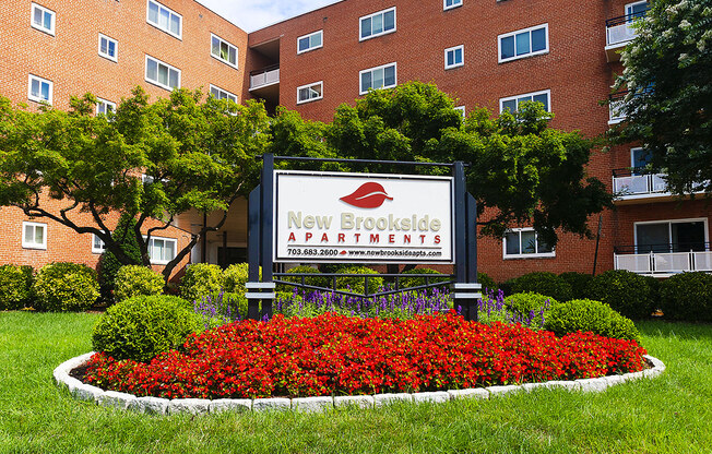 New Brookside Apartments Signage