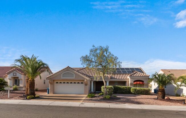 Gorgeous 2 Bed 2 Bath Single Story home in 55+ Sun City Summerlin. Lots of community amenities.