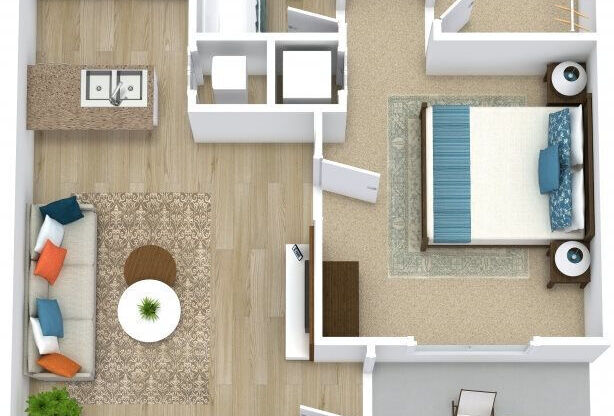 1 bed, 1 bath, 514 sqft, $1,153