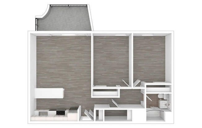 2 beds, 1 bath, 873 sqft, $5,536