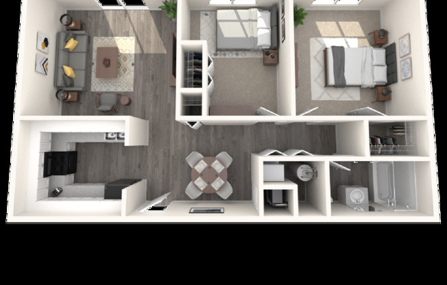 2 beds, 1 bath, 792 sqft, $1,840