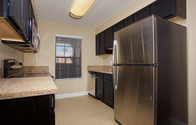 Renovated Kitchen at Sky Court Harbors at The Lakes Apartments, Las Vegas