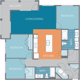 3 beds, 2 baths, 1,415 sqft, $2,810