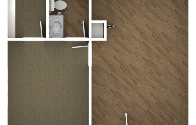 1 bed, 1 bath, 418 sqft, $800