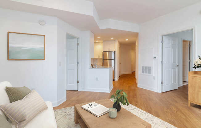 Living Room with Hard Surface Flooring