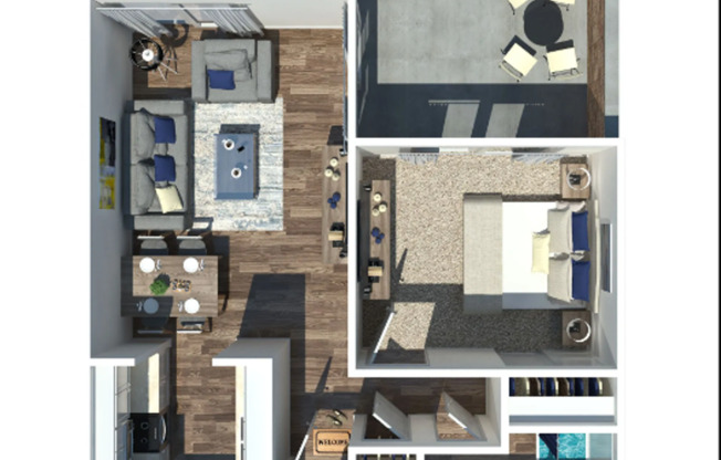 1 bed, 1 bath, 550 sqft, $875