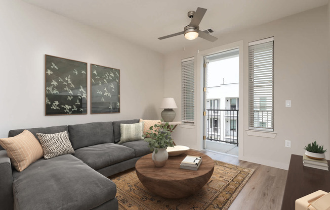 Living Room with Hard Surface Flooring