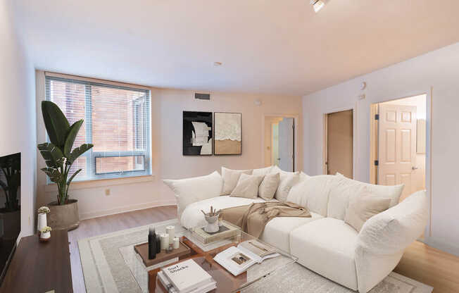 Living Room with Hard Surface Flooring