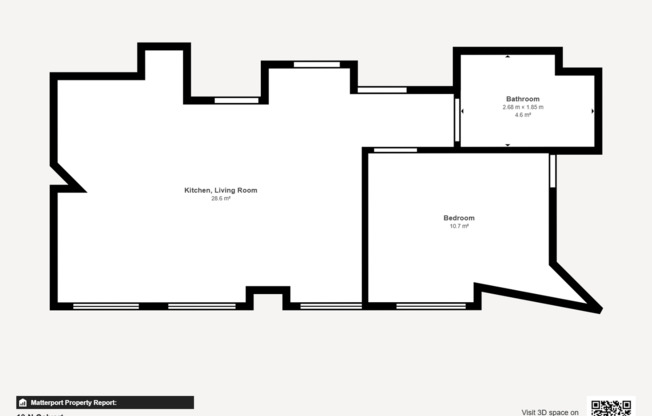 1 bed, 1 bath, 499 sqft, $1,550, Unit HA-601