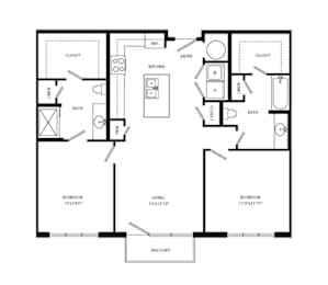 2 beds, 2 baths, 1,099 sqft, $1,855