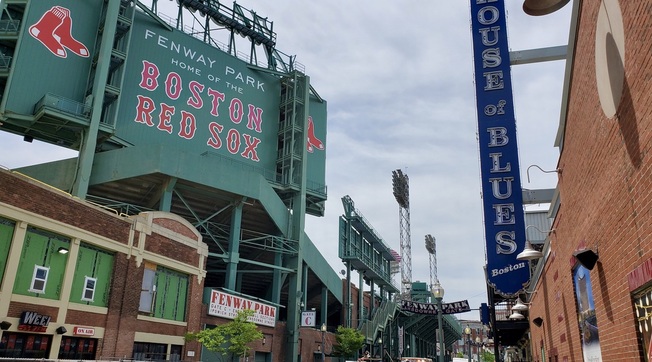 Fenway Park and the House of Blues on Landsdowne Street