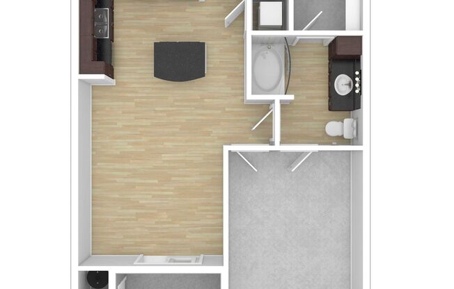 1 bed, 1 bath, 690 sqft, $1,655