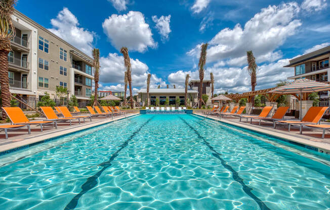 Refreshing Swimming Pool at The Retreat at the Rim in San Antonio, TX