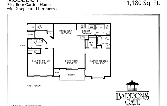 2 beds, 2 baths, 1,092 sqft, $2,700, Unit 107