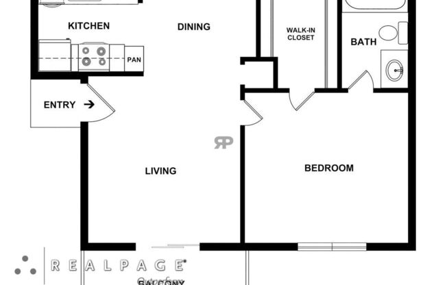 1 bed, 1 bath, 539 sqft, $668