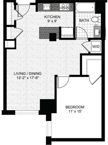 1 bed, 1 bath, 762 sqft, $3,240, Unit 0604