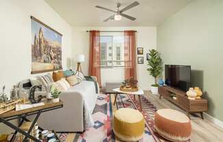 Spacious Living Room at Cabana Bridges Apartments in Tucson Arizona