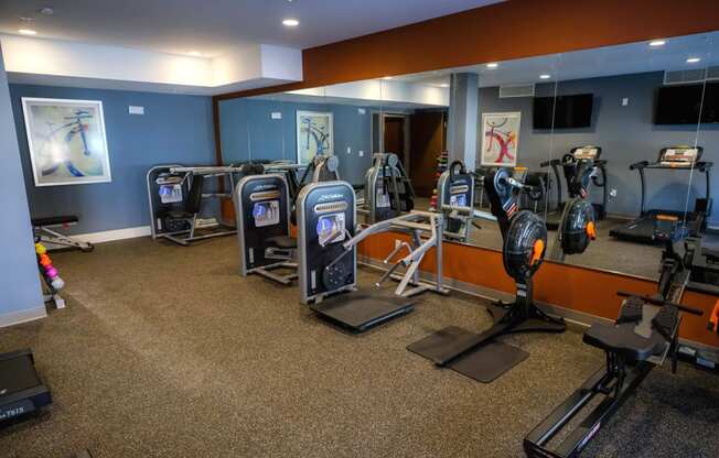 Cardio Machines In Gym at The Legends at Berry 62+ Apartments, St. Paul, Minnesota