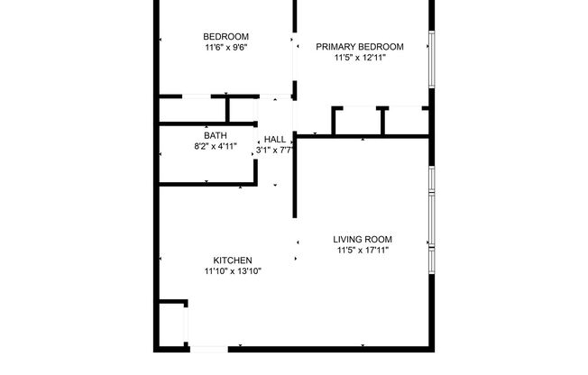 2 beds, 1 bath, 768 sqft, $849, Unit 2