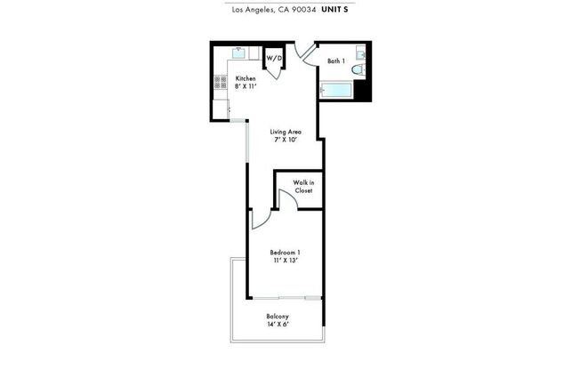 1 bed, 1 bath, 556 sqft, $3,550, Unit 613