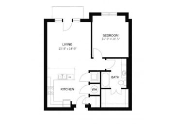 1 bed, 1 bath, 730 sqft, $1,570