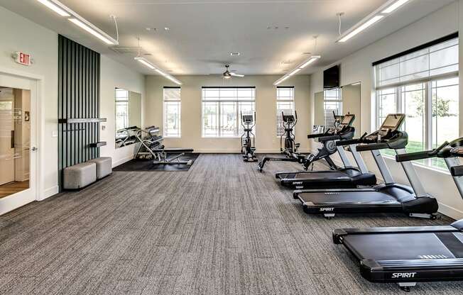 Large Fitness Center at Hanover Flats in Bennington, NE