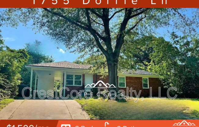 3 beds, 2 baths, 1,318 sqft, $1,500