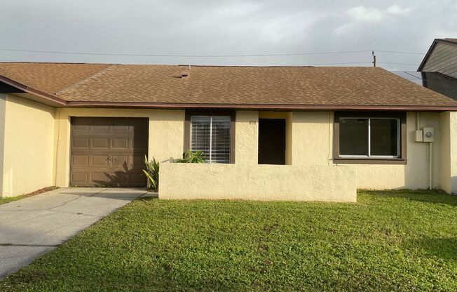 Welcome to this charming 2 bedroom, 2 bathroom house located in Melbourne, FL.