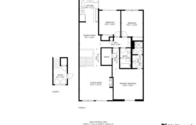 3 beds, 2 baths, 1,404 sqft, $3,950, Unit 44