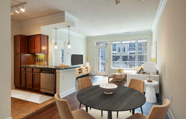 Living Room with Hard Surface Flooring