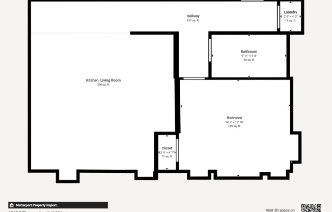 1 bed, 1 bath, 800 sqft, $1,374, Unit 201