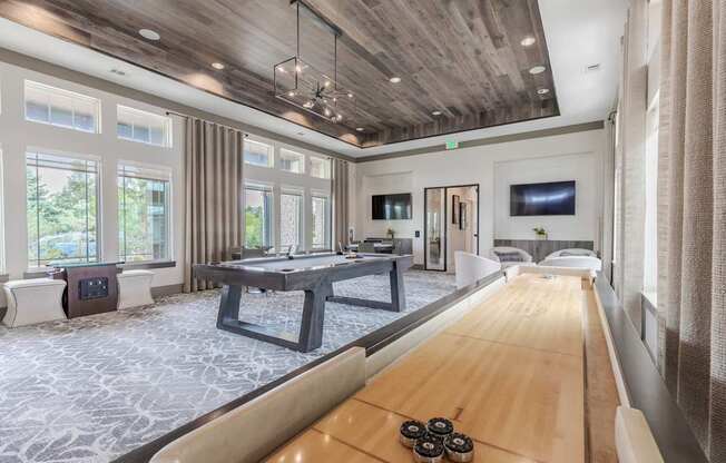 Game Room with HD TV's, Billiards And Shuffle Board