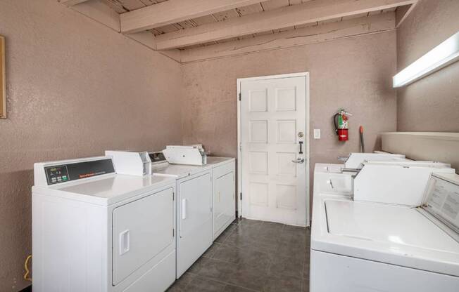 Laundry Room at Barcelona Apartments, California