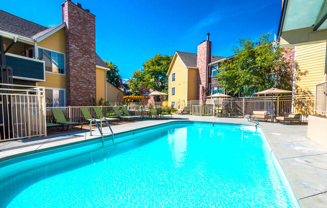 the swimming pool at our apartment at Skyview Apartments, Westminster, CO 80234